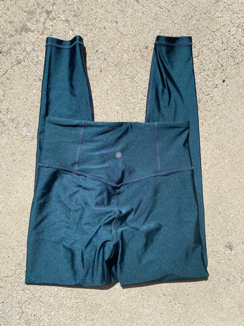 Athleta Teal High-Waist Leggings